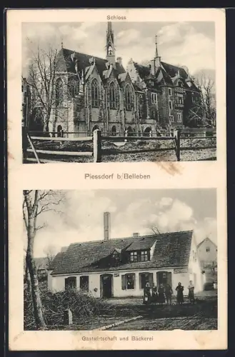 AK Piessdorf, Gastwirtschaft & Bäckerei, Schloss