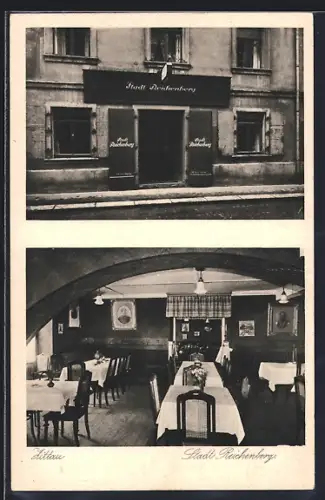 AK Zittau i. Sa., Gasthaus Stadt Reichenberg in der Reichenberger Strasse 23, Inh. L. Weiner