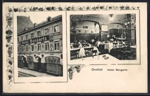 AK Crefeld, Hotel Bongartz