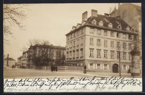 Foto-AK München, Max-Joseph-Strasse, Blick zum Karolinenplatz vom Maximiliansplatz aus