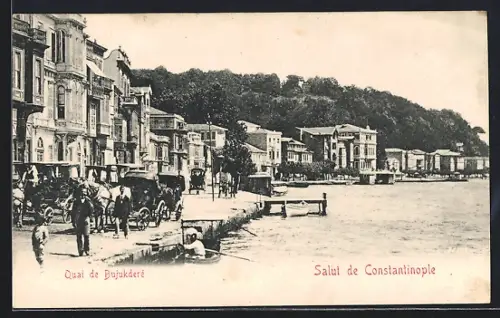 AK Constantinople, Quai de Bujukderé