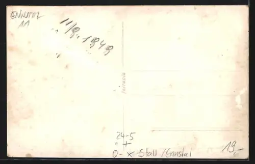 Foto-AK Stall /Ennstal, Hochwasser 1949