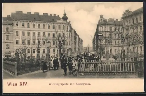 AK Wien, Wieningerplatz mit Suessgasse
