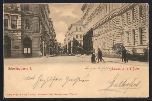 AK Wien, Passanten in der Schellinggasse