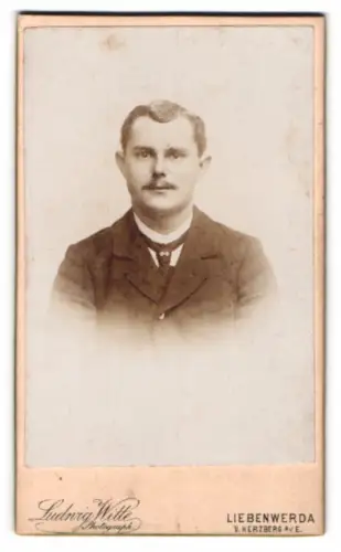 Fotografie Ludwig Witte, Liebenwerda, Bahnhofstr. 4, Carl Böze im Portrait