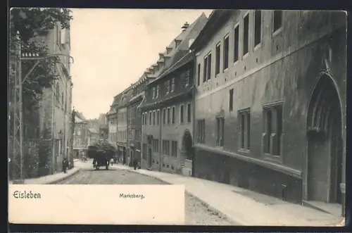 AK Eisleben, Strasse am Marktberg