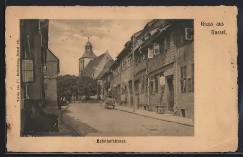 AK Dassel, Partie in der Bahnhofstrasse