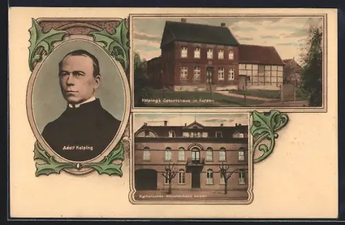 AK Kerpen / Erft, Adolf Kolping, Kolping`s Geburtshaus und Katholisches Gesellenhaus