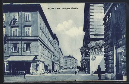 AK Fiume, Via Giuseppe Mazzini