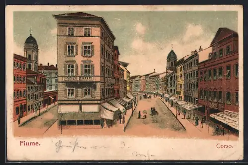 Lithographie Fiume, Corso