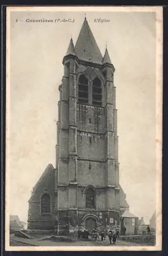 AK Courrières /P.-de-C., L`Église