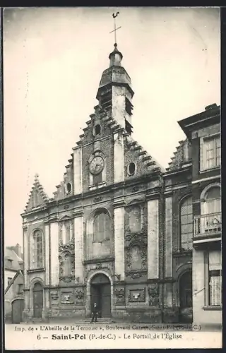 AK Saint-Pol /P.-de-C., Le Portail de l`Église