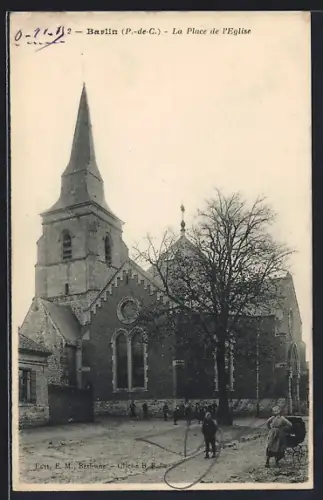 AK Barlin /P.-de-C., La Place de l`Église