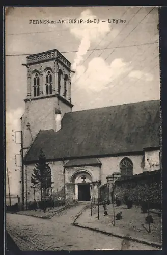 AK Pernes-en-Artois /P.-de-C., L`Église
