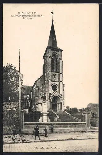 AK Neuville-sur-Montreuil-sur-Mer, L`Église