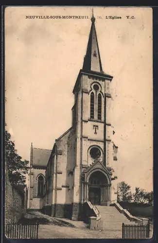 AK Neuville-sous-Montreuil, L`Église