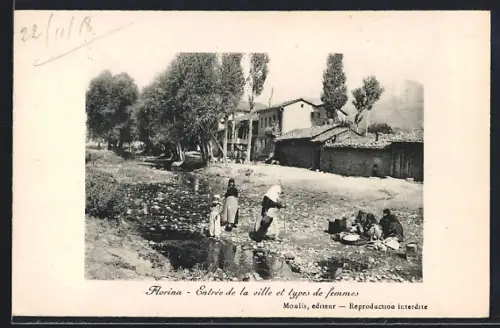 AK Florina, Entrée de la ville et types de femmes