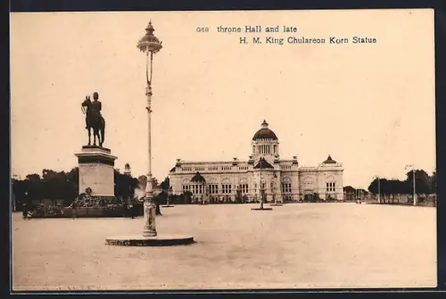 AK Bangkok, Throne Hall and late H. M. King Chulareon Korn Statue