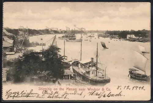 AK Bangkok, Shipping on the Menam near Windsor & Co