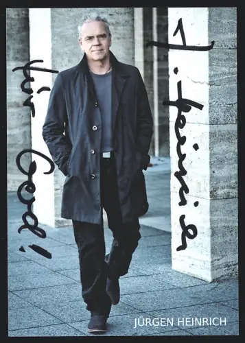 AK Jüegen Heinrich im kurzen Mantel, Autograph