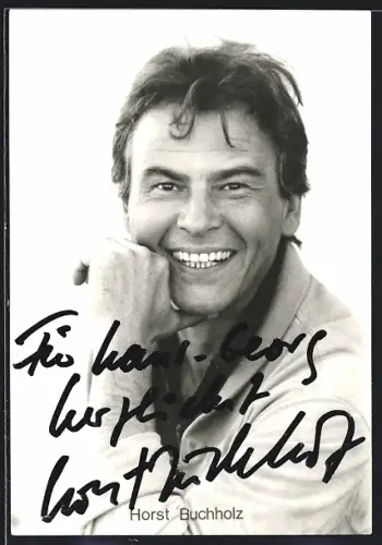 AK Horst Buchholz mit breitem Lächeln, Autograph