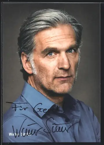 AK Walter Sittler, Portrait, Autograph