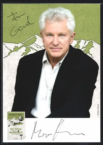 AK Miroslav Nemec, Portrait, Buch, Autograph