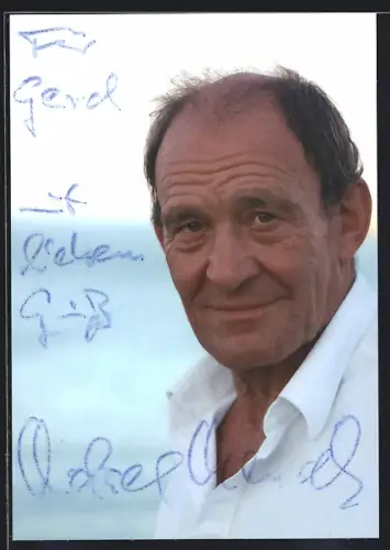 AK Michael Mendl, Portrait, Autograph