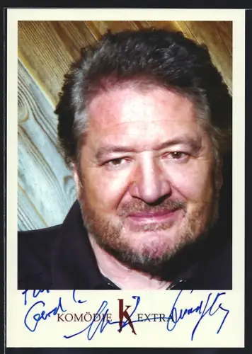 AK Christian Quadflieg lächelt traurig, Autograph