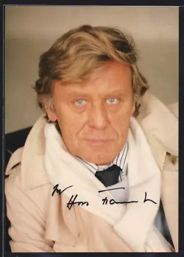 AK Horst Frank im Trenchcoat, Autograph
