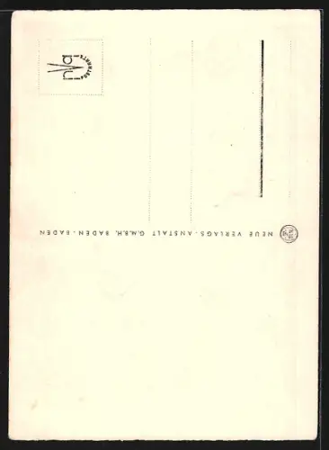 AK René Deltgen mit Halstuch, Autograph