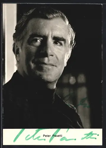 AK Peter Pasetti, Portrait, Autograph