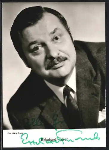 AK Ekkehard Fritsch, Portrait, Autograph