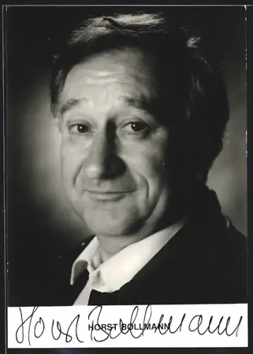 AK Horst Bollmann, Portrait, Autograph, 1984