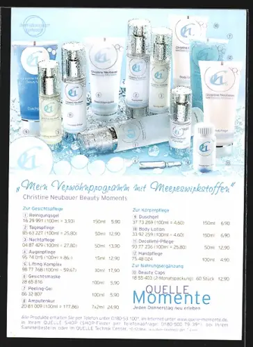 AK Christine Neubauer, Portrait, Autograph