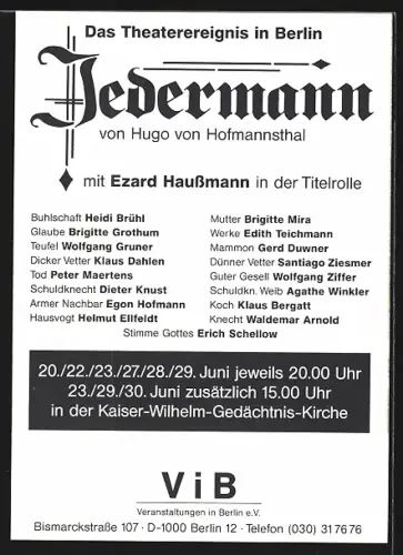 AK Brigitte Mira, Portrait, Autograph