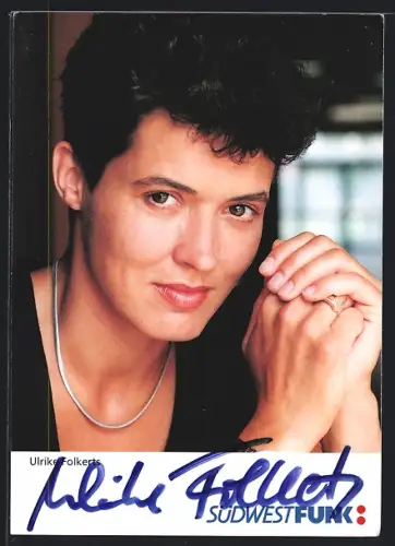 AK Ulrike Folkerts als junge Tatort-Kommisarin, Autograph