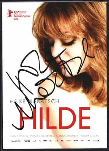 AK Heike Makatsch als Hilde, Autograph