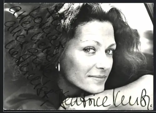 AK Béatrice Kessler, Portrait, Autograph