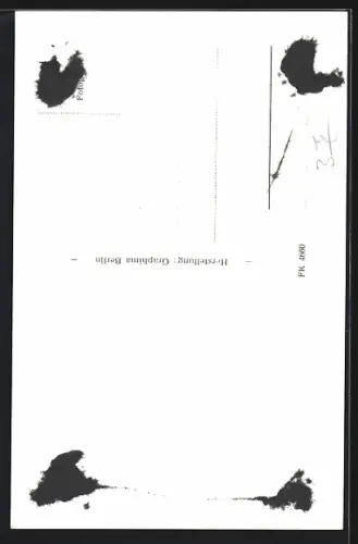 AK Günter Pfitzmann mit ernstem Blick, Autograph