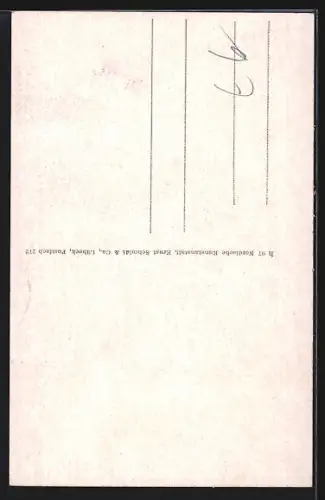 AK Carl Napp telefoniert, Autograph