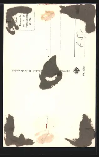 AK Joachim Hansen mit ernstem Blick, Autograph