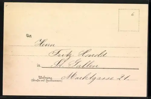 Lithographie Der Trompeter von Säckingen zu Pferd, Behüt dich Gott im Gegenlicht, Halt gegen das Licht