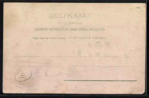 Lithographie Wassermühle mit beleuchteten Fenstern, Halt gegen das Licht