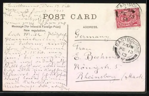 AK Eastbourne, Rough sea splash point