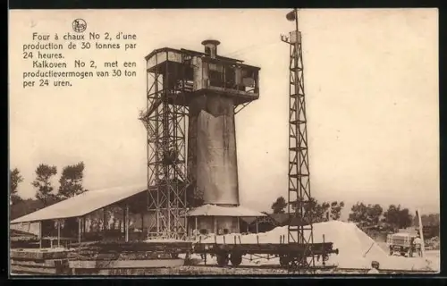 AK Soignies, Marmor-Steinbruch, Kalkofen