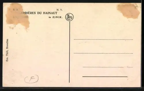 AK Soignies, Marmor-Steinbruch, Kalkofen