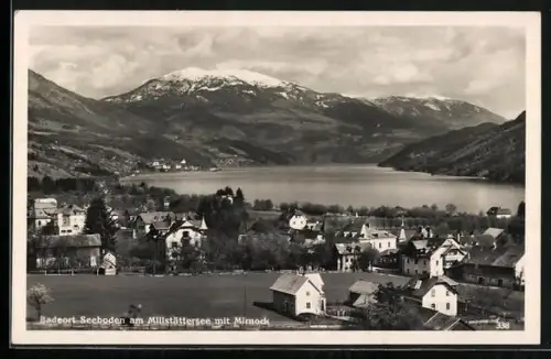 AK Seeboden am Millstättersee, Gesamtansicht mit Mirnock
