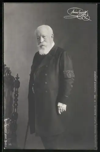 AK Grossherzog Friedrich von Baden mit Gehstock