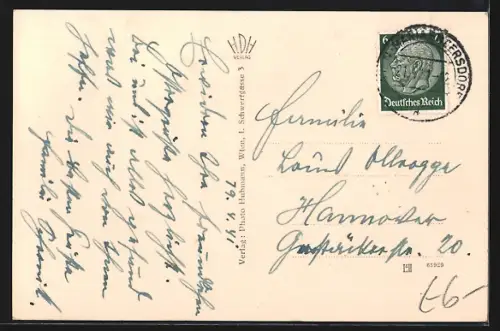 AK Maria Enzersdorf a. Gebirge, Totalansicht aus der Vogelschau